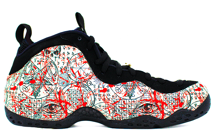 Order 나이키 에어폼포짓 원 "미스터리 코드 - 오프화이트 레드" (커스텀) 314996-012(Team2-神秘代码喷)