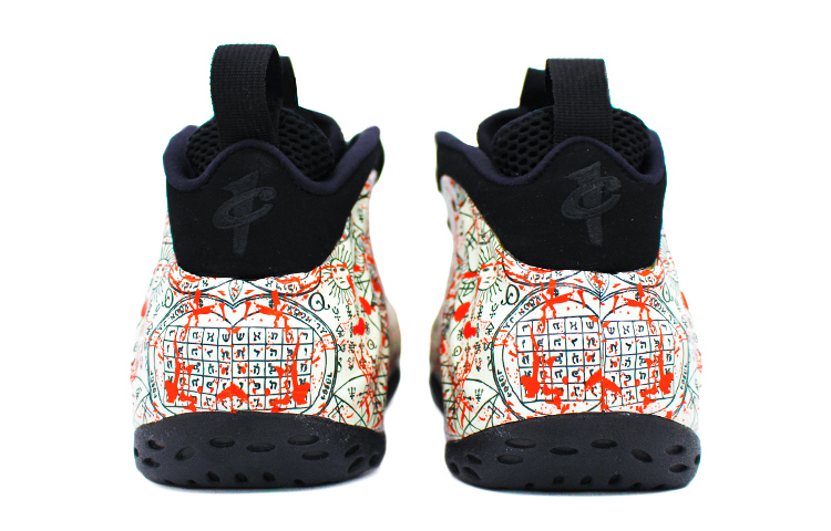 Shop 나이키 에어폼포짓 원 "미스터리 코드 - 오프화이트 레드" (커스텀) 314996-012(Team2-神秘代码喷)