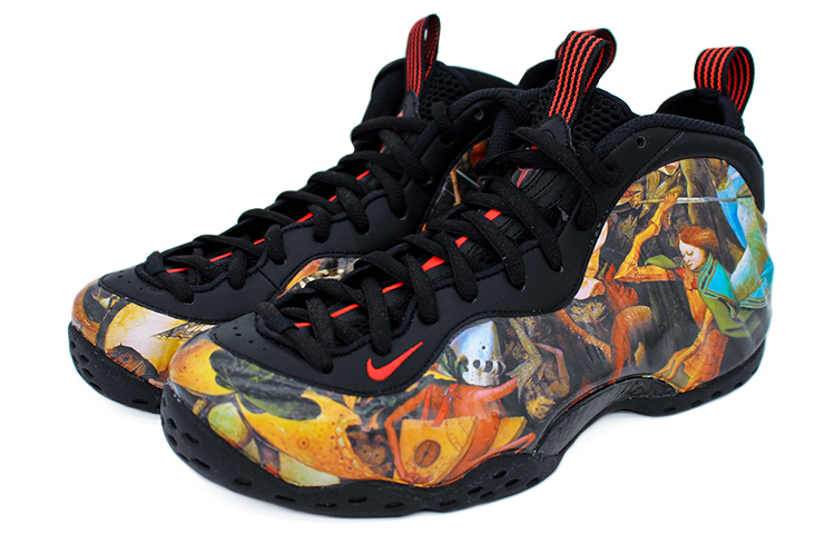 Lookbook 나이키 에어폼포짓 원 '유화 천사' (노랑/검정) 314996-014(Team2-油画天使喷)