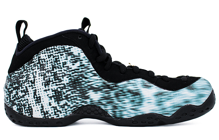 Order Kasut Custom Nike Air Foamposite One 'Polka Dot Hitam Putih' 314996-012(Team2-波点故障喷)