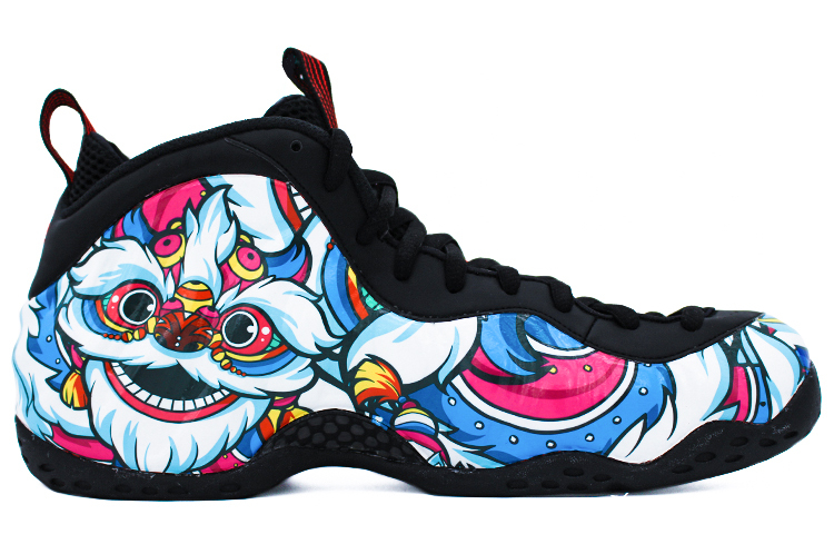 Order 【カスタムシューズ】ナイキ エア フォームポジット ワン '白 青 獅子舞' 314996-014(Team2-国潮醒狮喷)