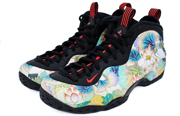 나이키 에어 폼포짓 원 '화이트 블루 로터스' (커스텀) 314996-014(Team2-彩莲喷) Lookbook 나이키 에어 폼포짓 원 '화이트 블루 로터스' (커스텀) 314996-014(Team2-彩莲喷)