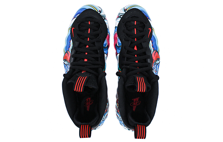 Shop 【カスタムシューズ】ナイキ エア フォームポジット ワン '白 青 獅子舞' 314996-014(Team2-国潮醒狮喷)