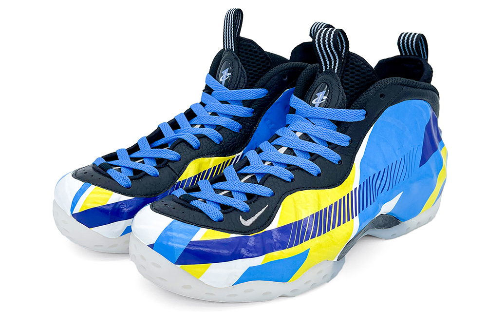 [Custom Shoes] Nike Air Foamposite One 'Yellow Blue Racing' 圖 4