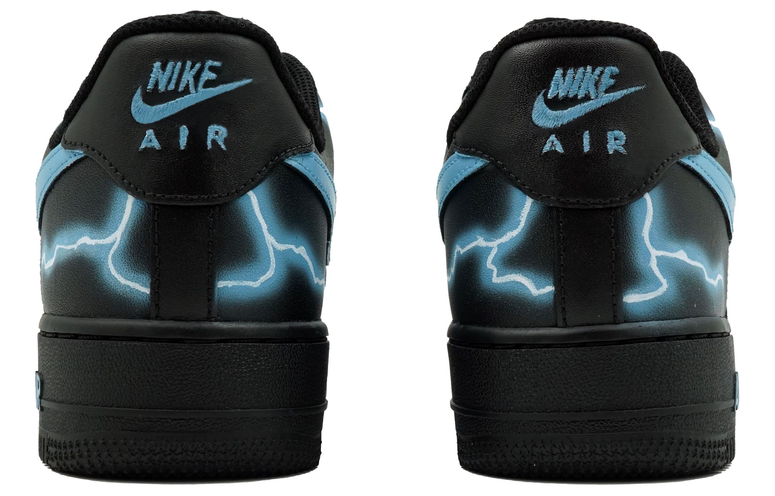 Purchase [Kasur Khusus] Nike Air Force 1 '07 'Hitam Samurai Biru' CW2288-001(Team113-蓝电光)