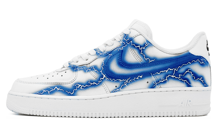 Buy [Zapatillas Personalizadas] Nike Air Force 1 '07 'Rayo Azul' CW2288-111（Team91-空军-闪电-蓝）