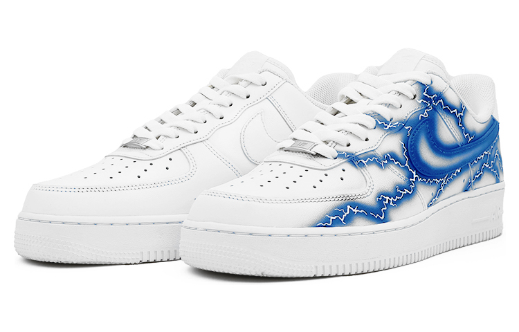 Shop [Zapatillas Personalizadas] Nike Air Force 1 '07 'Rayo Azul' CW2288-111（Team91-空军-闪电-蓝）