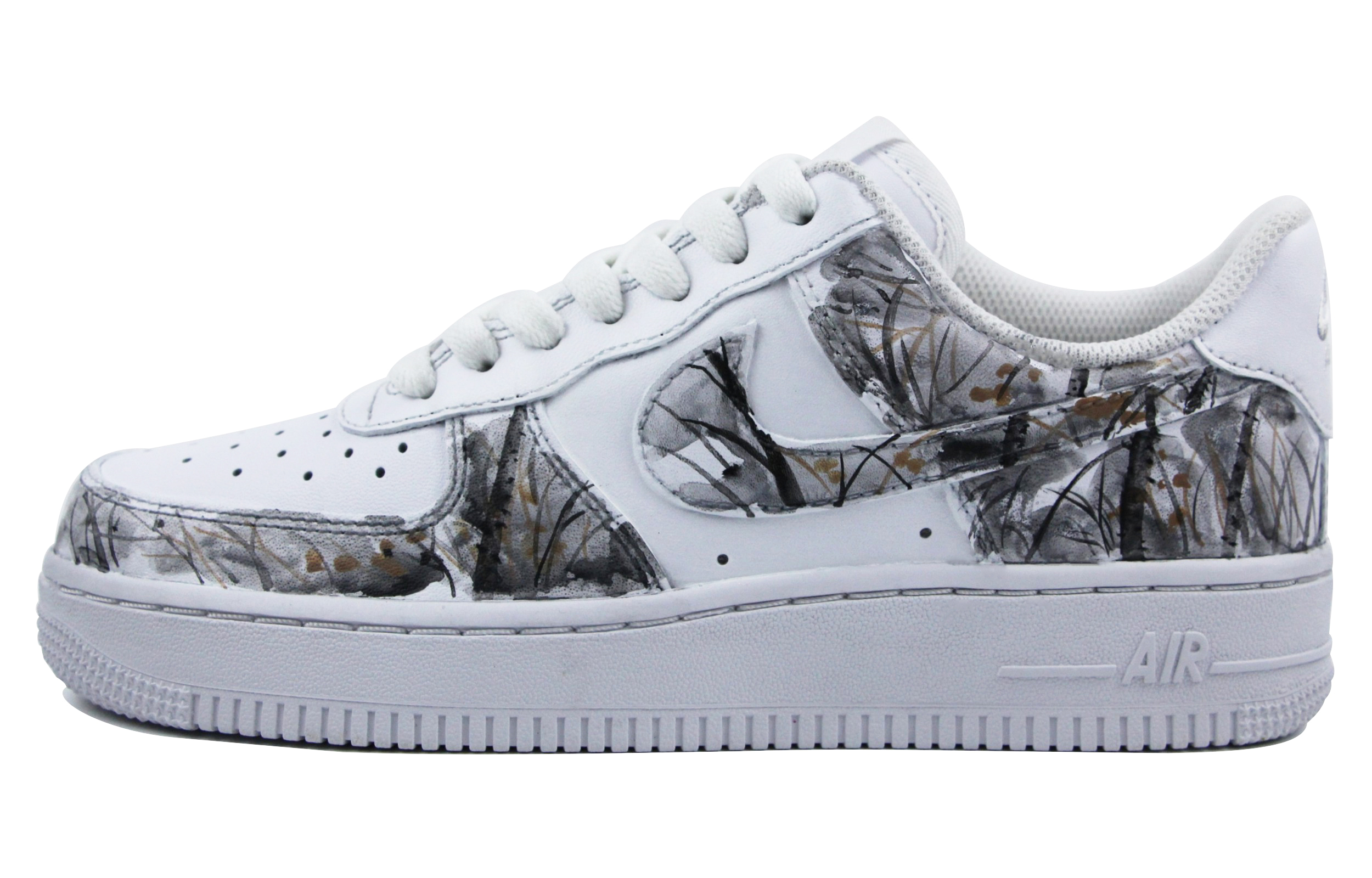 Buy [Kasut Custom] Nike Air Force 1 '07 'Chinese Wind Lotus' CW2288-111(Team39-AMY12枯荷)