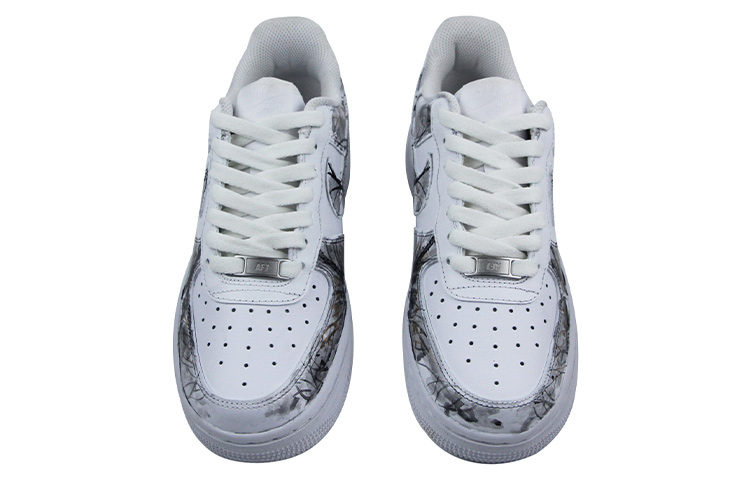 Shop [Kasut Custom] Nike Air Force 1 '07 'Chinese Wind Lotus' CW2288-111(Team39-AMY12枯荷)