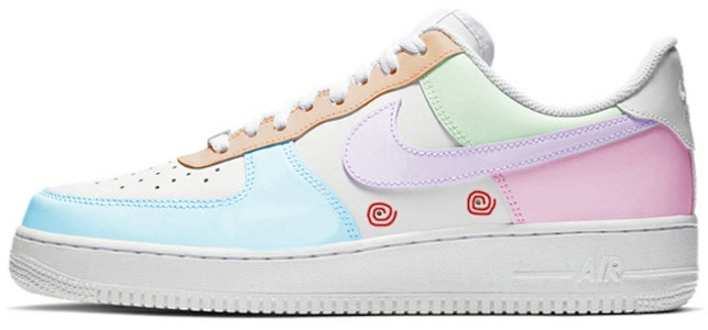 【客製球鞋】Nike Air Force 1'07 空軍一號 小清新暈蘑菇 低筒板鞋 男款 白綠粉 Buy 【客製球鞋】Nike Air Force 1'07 空軍一號 小清新暈蘑菇 低筒板鞋 男款 白綠粉