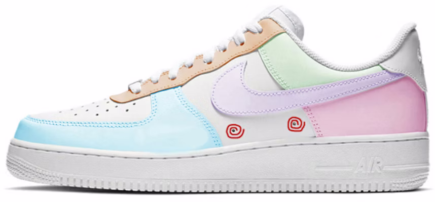 【客製球鞋】Nike Air Force 1'07 空軍一號 小清新暈蘑菇 低筒板鞋 男款 白綠粉 Buy 【客製球鞋】Nike Air Force 1'07 空軍一號 小清新暈蘑菇 低筒板鞋 男款 白綠粉