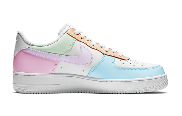 Order [Sepatu Kustom] Nike Air Force 1 '07 'Jamur Segar Putih-Hijau-Merah Muda' CW2288-111(team5-男款白蓝绿粉红)