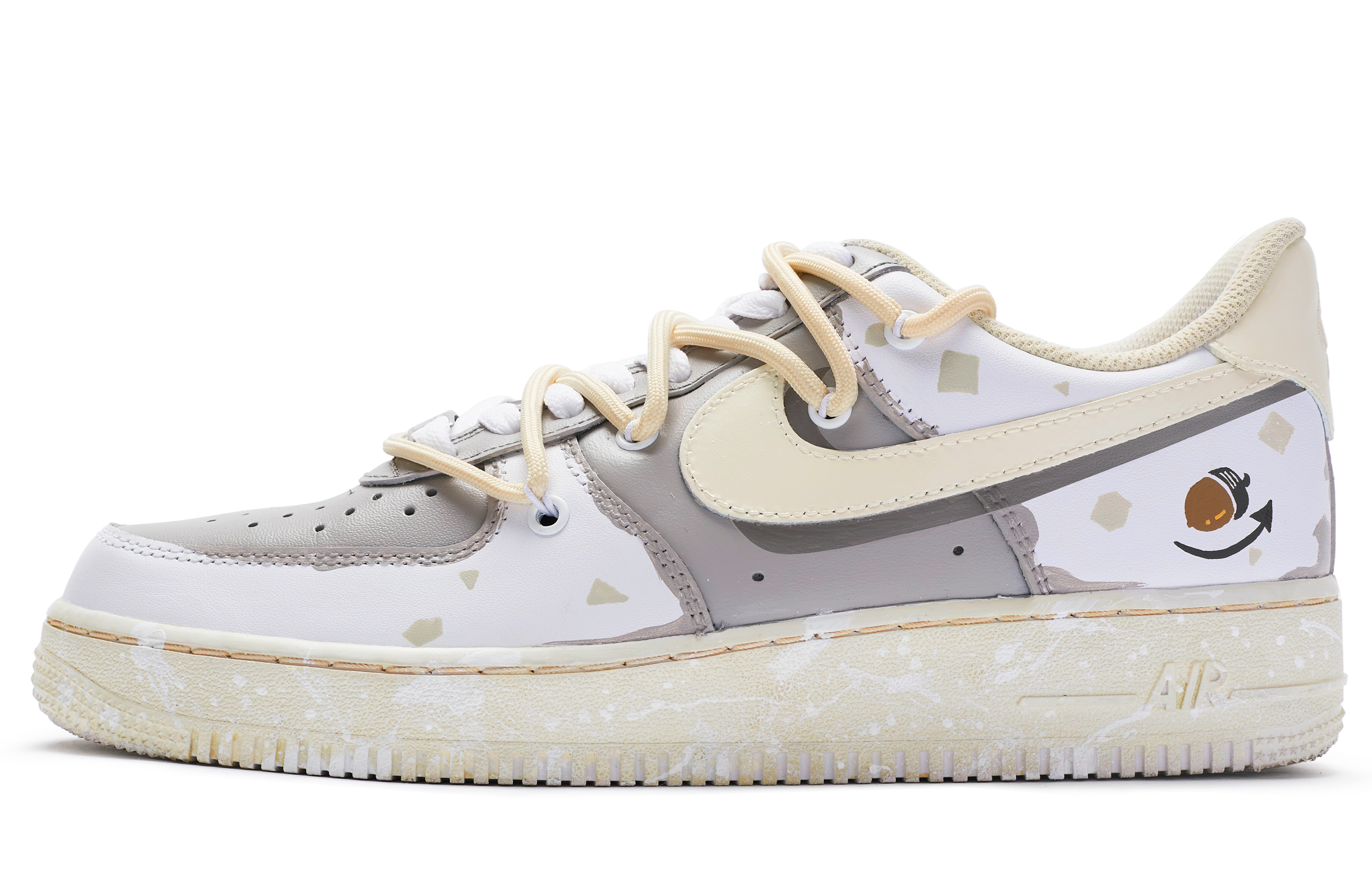 Buy カスタム Nike Air Force 1 '07 "ヘーゼルナッツラテ" CW2288-111(TeamR-男款榛果拿铁S-BOX)