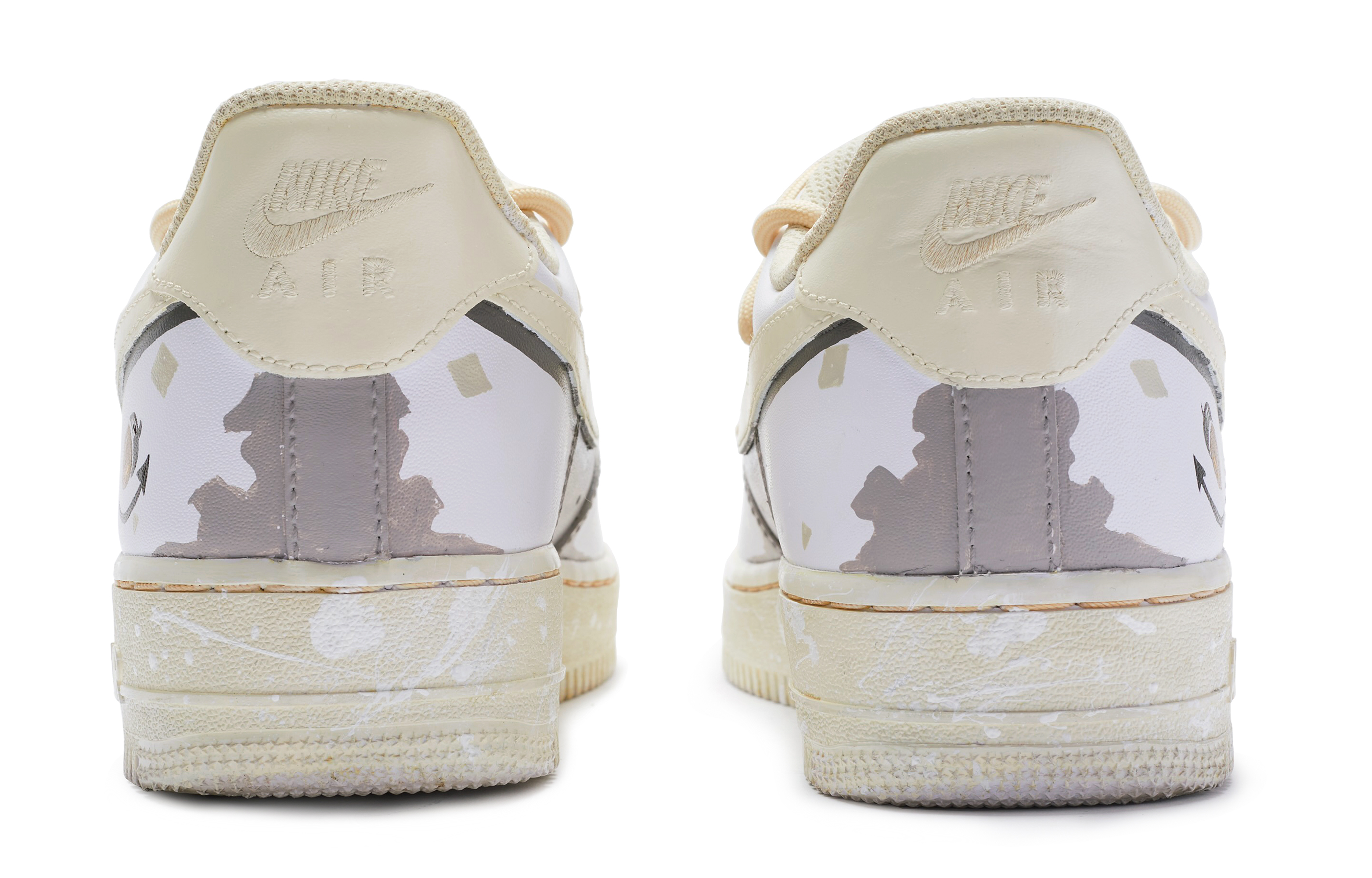 Shop カスタム Nike Air Force 1 '07 "ヘーゼルナッツラテ" CW2288-111(TeamR-男款榛果拿铁S-BOX)