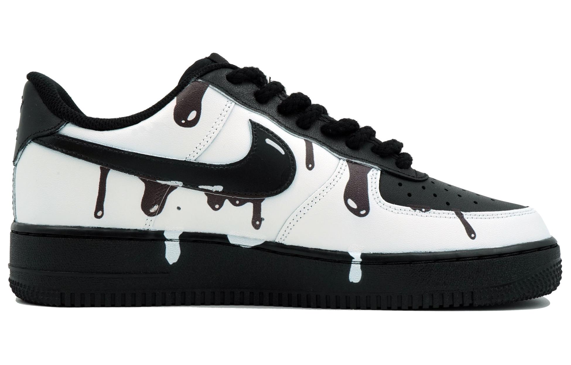 Lookbook [Kasut Custom] Nike Air Force 1 '07 'Tinta Graffiti' CW2288-001(Team113-溶墨)