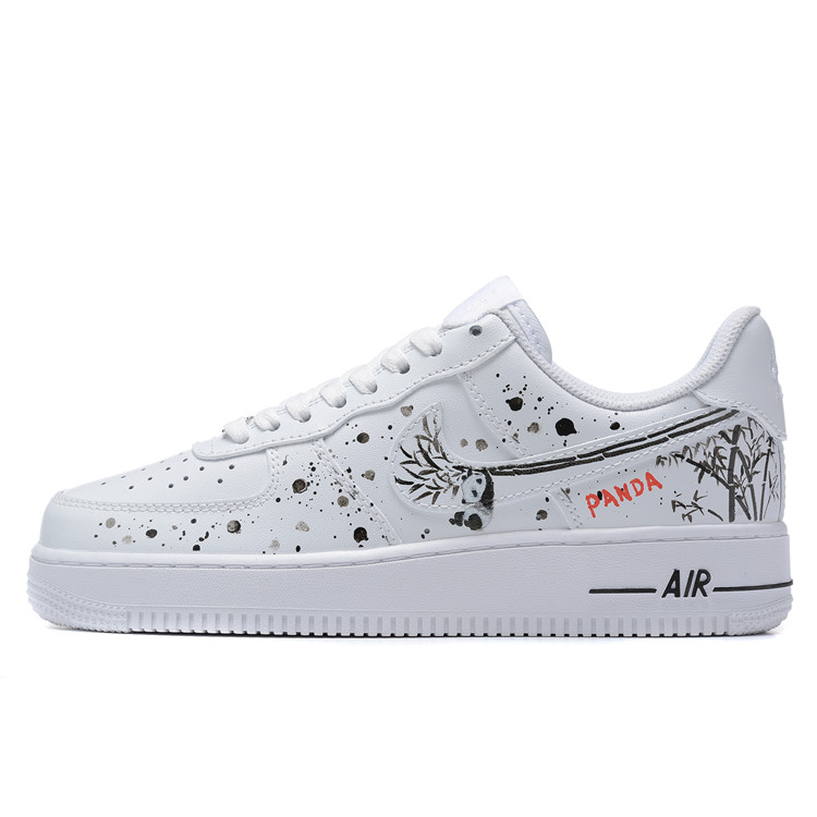 Buy 【定制球鞋】Nike Air Force 1 Low '07 空軍一號 水墨嬉鬧熊貓國風 低幫 板鞋 男款 黑白