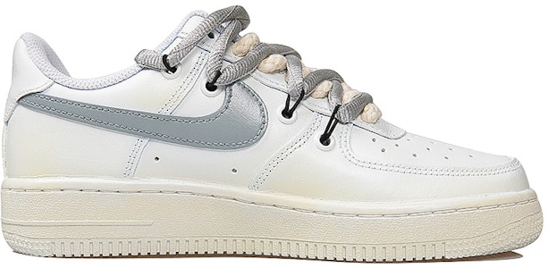 【定制球鞋】Nike Air Force 1 Low 07 空軍一號 聖誕節 怪誕聖誕夜 棉麻鞋帶 銀絲綢鞋帶 做舊大底 低幫 板鞋 男款 白棕灰 Order 【定制球鞋】Nike Air Force 1 Low 07 空軍一號 聖誕節 怪誕聖誕夜 棉麻鞋帶 銀絲綢鞋帶 做舊大底 低幫 板鞋 男款 白棕灰