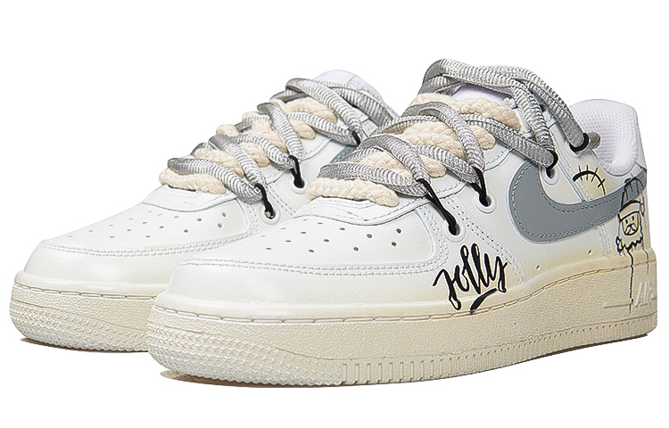 Lookbook Zapatillas Nike Air Force 1 '07 'Pesadilla Antes de Navidad' CW2288-111(TeamP-圣诞节男款白棕灰QD)