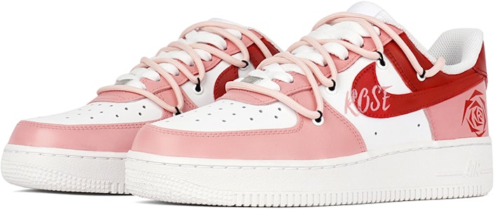 나이키 에어포스 1 '07 '레드 다이아몬드 로즈' (커스텀) CW2288-111(Team拾柒-男款低帮玫瑰板鞋红粉) Lookbook 나이키 에어포스 1 '07 '레드 다이아몬드 로즈' (커스텀) CW2288-111(Team拾柒-男款低帮玫瑰板鞋红粉)