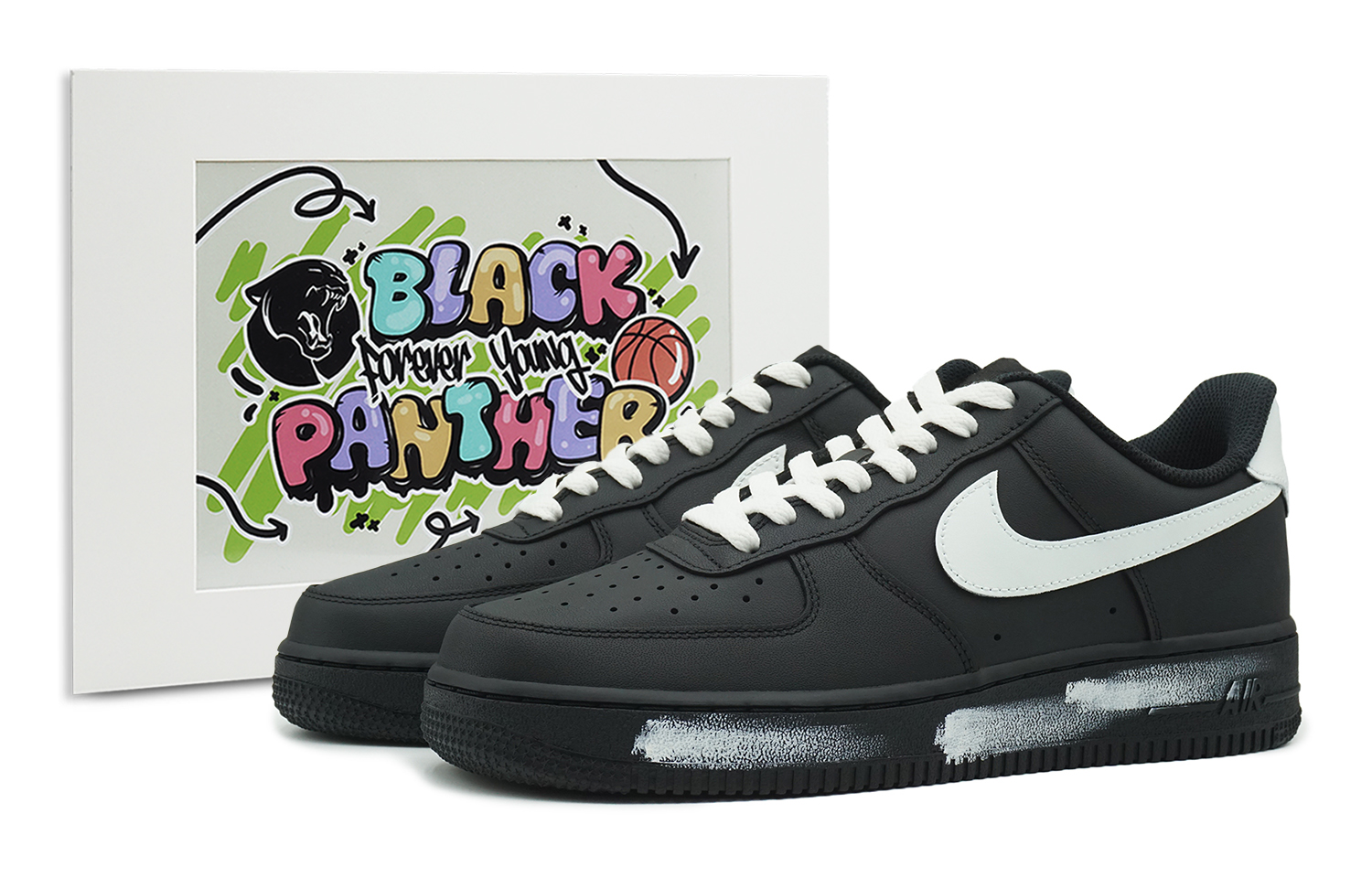 Buy Zapatillas Nike Air Force 1 '07 'Reverse 2.0 Retro Pantera Negra' CW2288-001(Team108-男款颠倒2.0)