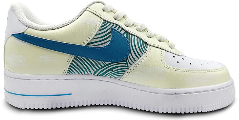 【訂製球鞋】Nike Air Force '07 釉色天藍 國風 新中風 簡約 防滑 低筒 淺米色 男款 Order 【訂製球鞋】Nike Air Force '07 釉色天藍 國風 新中風 簡約 防滑 低筒 淺米色 男款