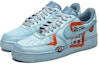 Lookbook カスタム Nike Air Force 1 '07 "蒼鶴抽象画" CW2288-111(TeamB-男款抽象画浅蓝)