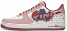 Buy 【定制球鞋】Nike Air Force 1 07 Low 空軍一號 低幫 紅白縫線 玫瑰 手繪 白紅藍男神專屬定制 板鞋 男款 白紅藍