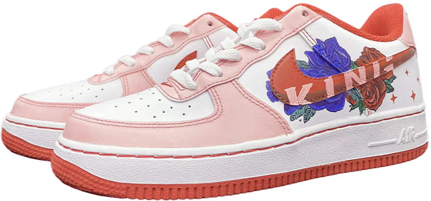 【定制球鞋】Nike Air Force 1 07 Low 空軍一號 低幫 紅白縫線 玫瑰 手繪 白紅藍男神專屬定制 板鞋 男款 白紅藍 Lookbook 【定制球鞋】Nike Air Force 1 07 Low 空軍一號 低幫 紅白縫線 玫瑰 手繪 白紅藍男神專屬定制 板鞋 男款 白紅藍