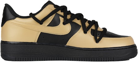 【訂製球鞋】Nike Air Force 1 Low 07 暗金 解構 低筒板鞋 男女同款 黑金 胖小匠繪畫 Order 【訂製球鞋】Nike Air Force 1 Low 07 暗金 解構 低筒板鞋 男女同款 黑金 胖小匠繪畫