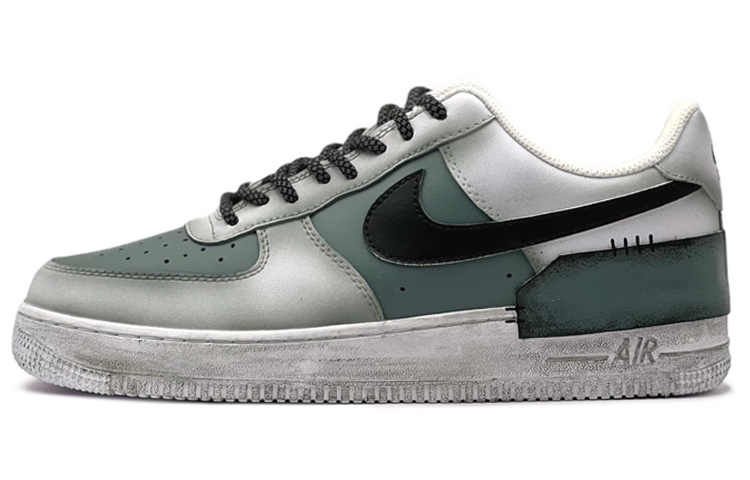 Buy 【カスタムシューズ】ナイキ エア フォース 1 '07 ロー 'グレー グリーン エイリアン' CW2288-111(TeamS-贴皮定制)