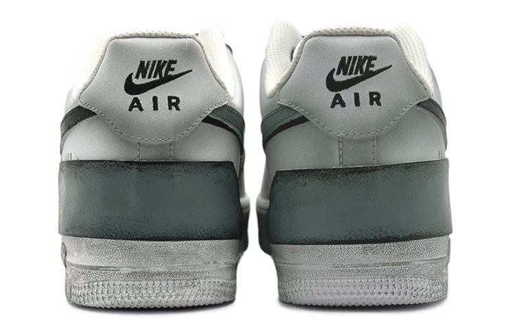 Shop 【カスタムシューズ】ナイキ エア フォース 1 '07 ロー 'グレー グリーン エイリアン' CW2288-111(TeamS-贴皮定制)