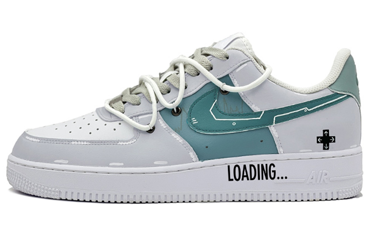 [Custom Shoes] Nike Air Force 1 '07 Low 'Grey White Green'