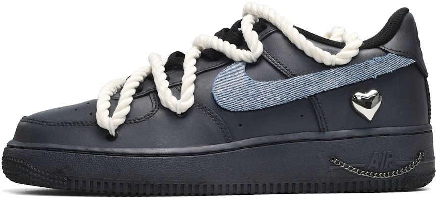 나이키 에어포스 1 '07 메탈릭 하트 블랙-블루 (커스텀) CW2288-001(TeamE-男款金属心黑蓝) Buy 나이키 에어포스 1 '07 메탈릭 하트 블랙-블루 (커스텀) CW2288-001(TeamE-男款金属心黑蓝)