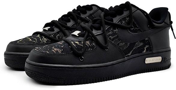 【定制球鞋】Nike Air Force 1 Low 07 空軍一號 鎏金布貼 金屬銘牌 國風國潮 低幫 板鞋 男款 黑色 Lookbook 【定制球鞋】Nike Air Force 1 Low 07 空軍一號 鎏金布貼 金屬銘牌 國風國潮 低幫 板鞋 男款 黑色