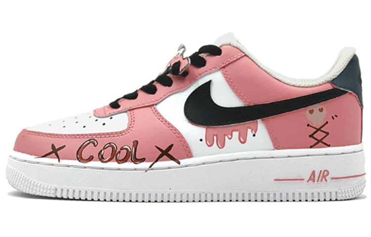 [Custom Shoes] Nike Air Force 1 '07 Low 'Retro Skull Punk Pink White'
