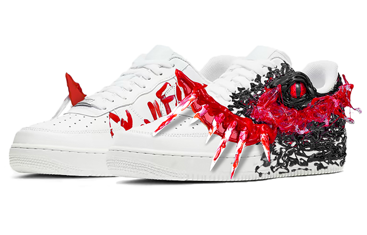 Purchase 【カスタムシューズ】 ナイキ エアフォース1 '07 ロー 『スティーブン・キング 宇宙船』- レッド CW2288-111(TeamY-男女同款红色暗黑系-)