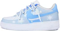 Order 【定制球鞋】 Nike Air Force 1 Low `07 空軍一號 學生藍系列 雪花 解構 低幫 板鞋 男款 藍白