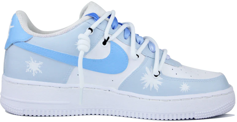 【定制球鞋】 Nike Air Force 1 Low `07 空軍一號 學生藍系列 雪花 解構 低幫 板鞋 男款 藍白 Lookbook 【定制球鞋】 Nike Air Force 1 Low `07 空軍一號 學生藍系列 雪花 解構 低幫 板鞋 男款 藍白
