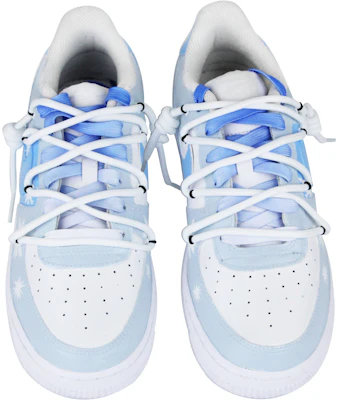 【定制球鞋】 Nike Air Force 1 Low `07 空軍一號 學生藍系列 雪花 解構 低幫 板鞋 男款 藍白 Purchase 【定制球鞋】 Nike Air Force 1 Low `07 空軍一號 學生藍系列 雪花 解構 低幫 板鞋 男款 藍白