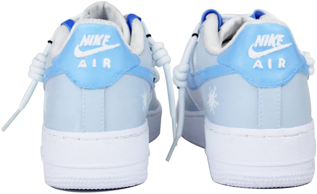 【定制球鞋】 Nike Air Force 1 Low `07 空軍一號 學生藍系列 雪花 解構 低幫 板鞋 男款 藍白 Details for 【定制球鞋】 Nike Air Force 1 Low `07 空軍一號 學生藍系列 雪花 解構 低幫 板鞋 男款 藍白