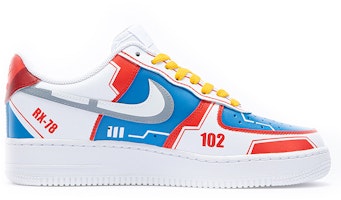 【定制球鞋】Nike Air Force1 07 Low 空軍一號 野鶴製造 低幫 遊戲主題 機械風 板鞋 男款 紅白藍 Order 【定制球鞋】Nike Air Force1 07 Low 空軍一號 野鶴製造 低幫 遊戲主題 機械風 板鞋 男款 紅白藍