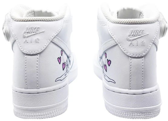 【カスタムシューズ】ナイキ エア フォース 1 '07 ミッド 'ホワイト ブラック' 315123-111(Team185- Details for 【カスタムシューズ】ナイキ エア フォース 1 '07 ミッド 'ホワイト ブラック' 315123-111(Team185-