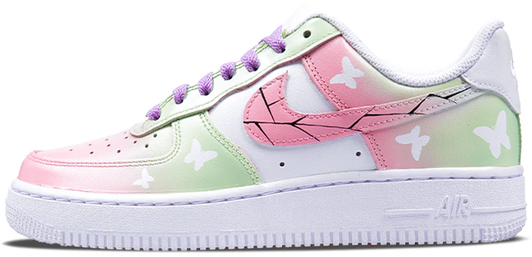 custom-shoes-nike-air-force-1-demon-slayer-butterfly-dance-gradient-pink
