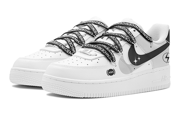 Lookbook 【カスタムシューズ】ナイキエアフォース1 'ダブルスウッシュエマージェンシーブレーキ' CW2288-111(TeamS-黑白潮酷男S-BOX)