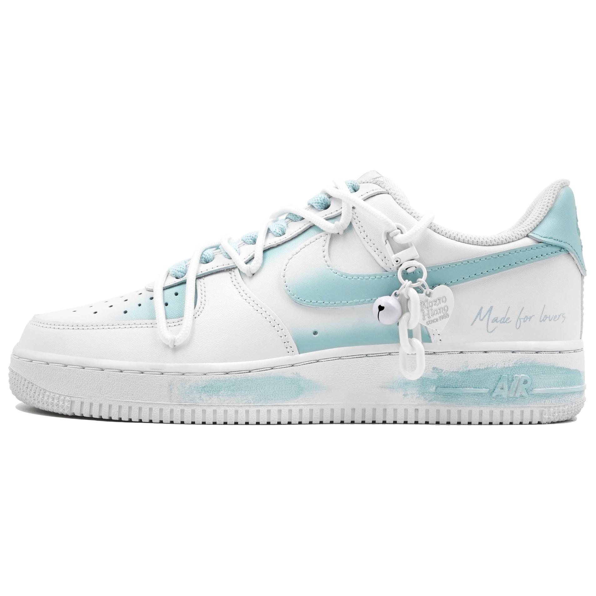 Buy [Zapatillas Personalizadas] Nike Air Force 1 'Heart to Heart Azul' CW2288-111(Team113-心心相印蔚蓝)