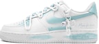Order 【客製化球鞋】Nike Air Force 1 萬花弄 心心相印-蔚藍 潮流 復古 舒適 百搭 時尚休閒 簡約 包覆性保暖 低筒 板鞋 男女同款 白藍