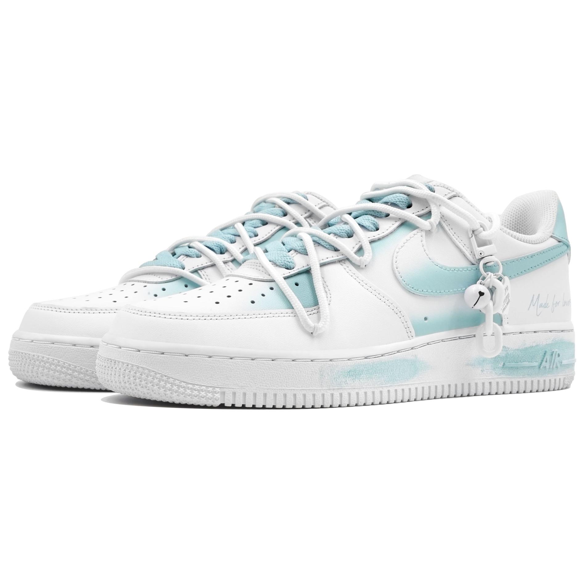 Shop [Zapatillas Personalizadas] Nike Air Force 1 'Heart to Heart Azul' CW2288-111(Team113-心心相印蔚蓝)