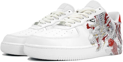 【定製球鞋】 Nike Air Force 1 萬花弄 空軍一號 白龍出海 國風 潮流 百搭 經典復古 舒服 耐磨透氣 低幫 板鞋 男女同款 白紅黑 Shop 【定製球鞋】 Nike Air Force 1 萬花弄 空軍一號 白龍出海 國風 潮流 百搭 經典復古 舒服 耐磨透氣 低幫 板鞋 男女同款 白紅黑