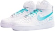 Lookbook 【客製化球鞋】Nike Air Force 1 High 藍色夢幻 滿天星辰 神秘星空 復古 高筒 板鞋 男款 白藍