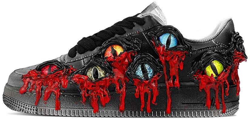 Nike Air Force 1 "Lágrimas de Cthulhu vs. Venom" DH2920-111(TeamY-女款克苏鲁毒液黑红) Buy Nike Air Force 1 "Lágrimas de Cthulhu vs. Venom" DH2920-111(TeamY-女款克苏鲁毒液黑红)